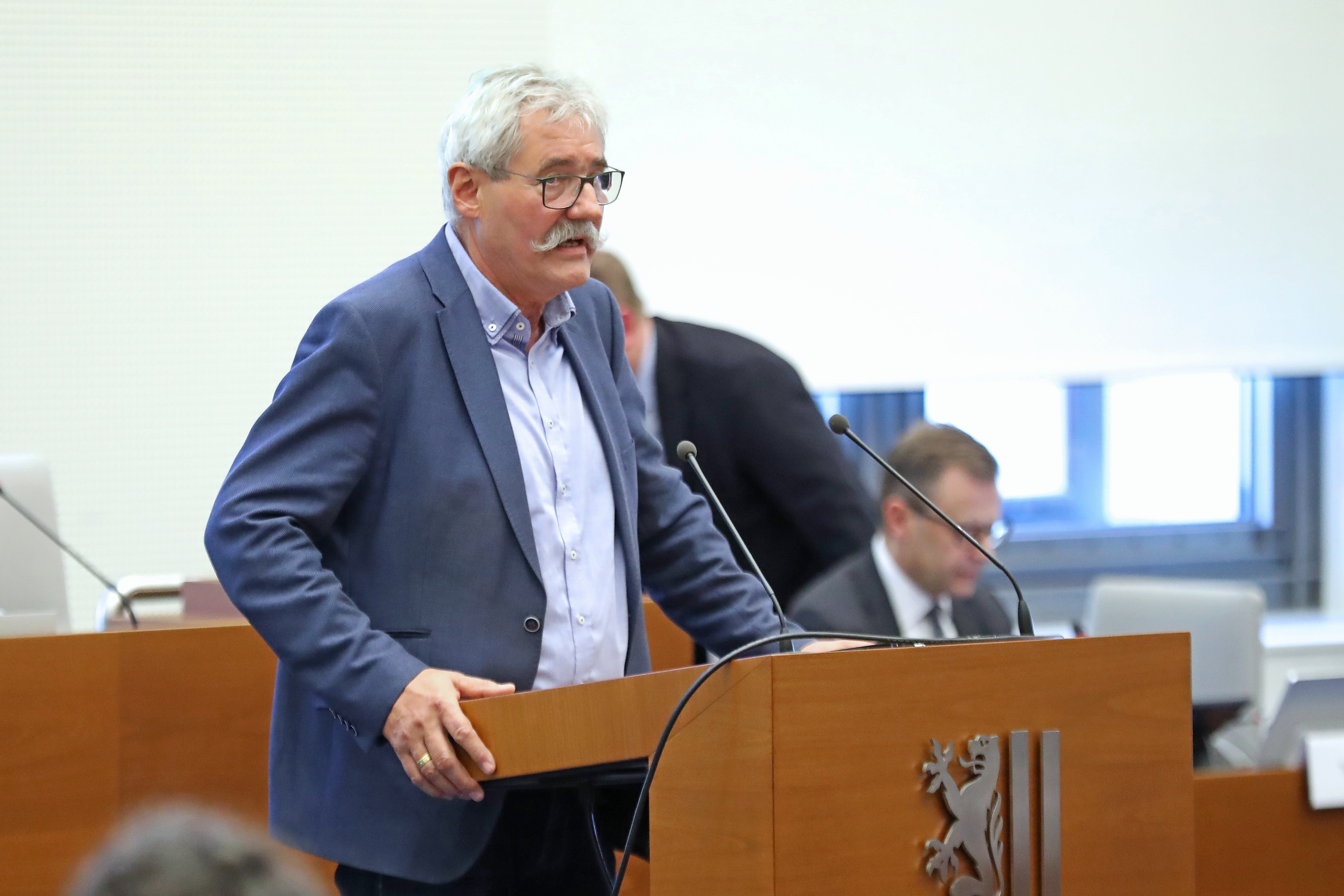 Herr Claus-Uwe Rothkegel (CDU) im Leipziger Stadtrat am 25.04.24. Foto: Jan Kaefer