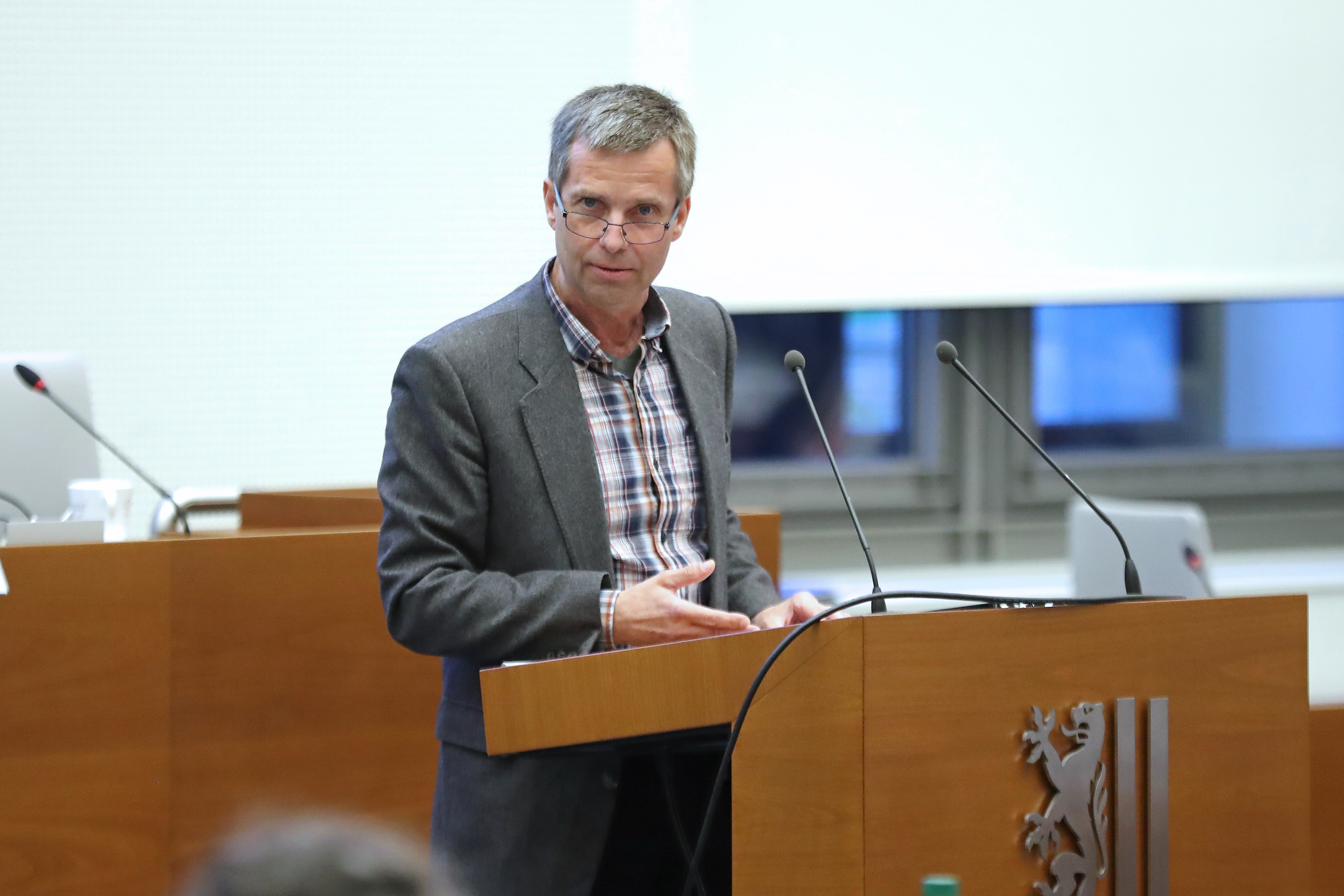 Herr Udo Bütow (AfD) im Leipziger Stadtrat am 25.04.24. Foto: Jan Kaefer