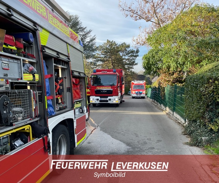 FW-LEV: Brand mit Menschenrettung in Steinbüchel