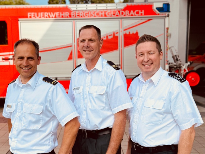 FW-GL: Wechsel in der Leitung der Feuerwehr Bergisch Gladbach: Gerd Haag wurde in den Ruhestand versetzt, Benjamin Severin-von Polheim tritt Nachfolge an