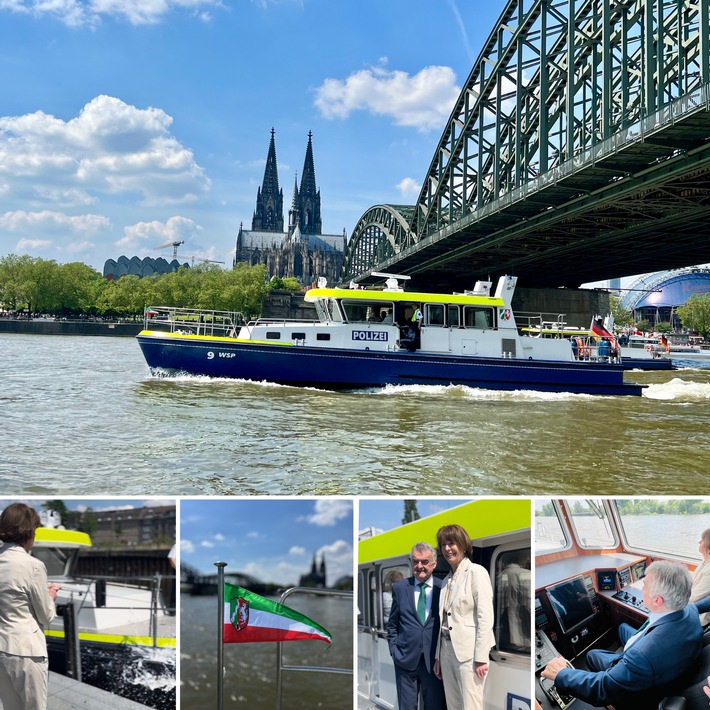 POL-DU: Köln/Duisburg: Taufe des neuen Bootes der Wasserschutzpolizei &quot;WSP 9&quot;