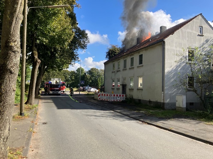 FW-BO: Dachstuhlbrand in Kornharpen